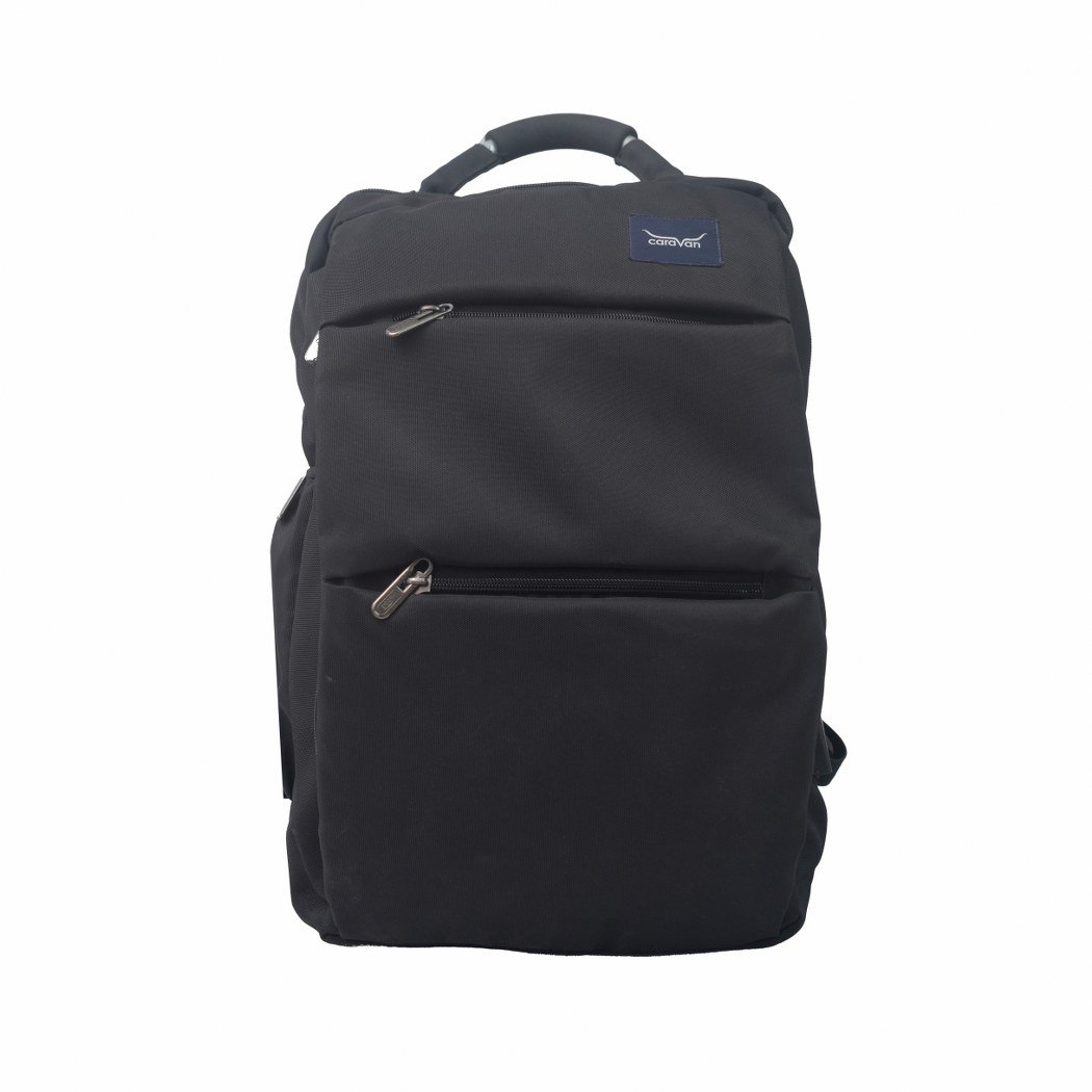 Caravan Sleek Laptop Bag /College bag Unisex Black Color Model No 354