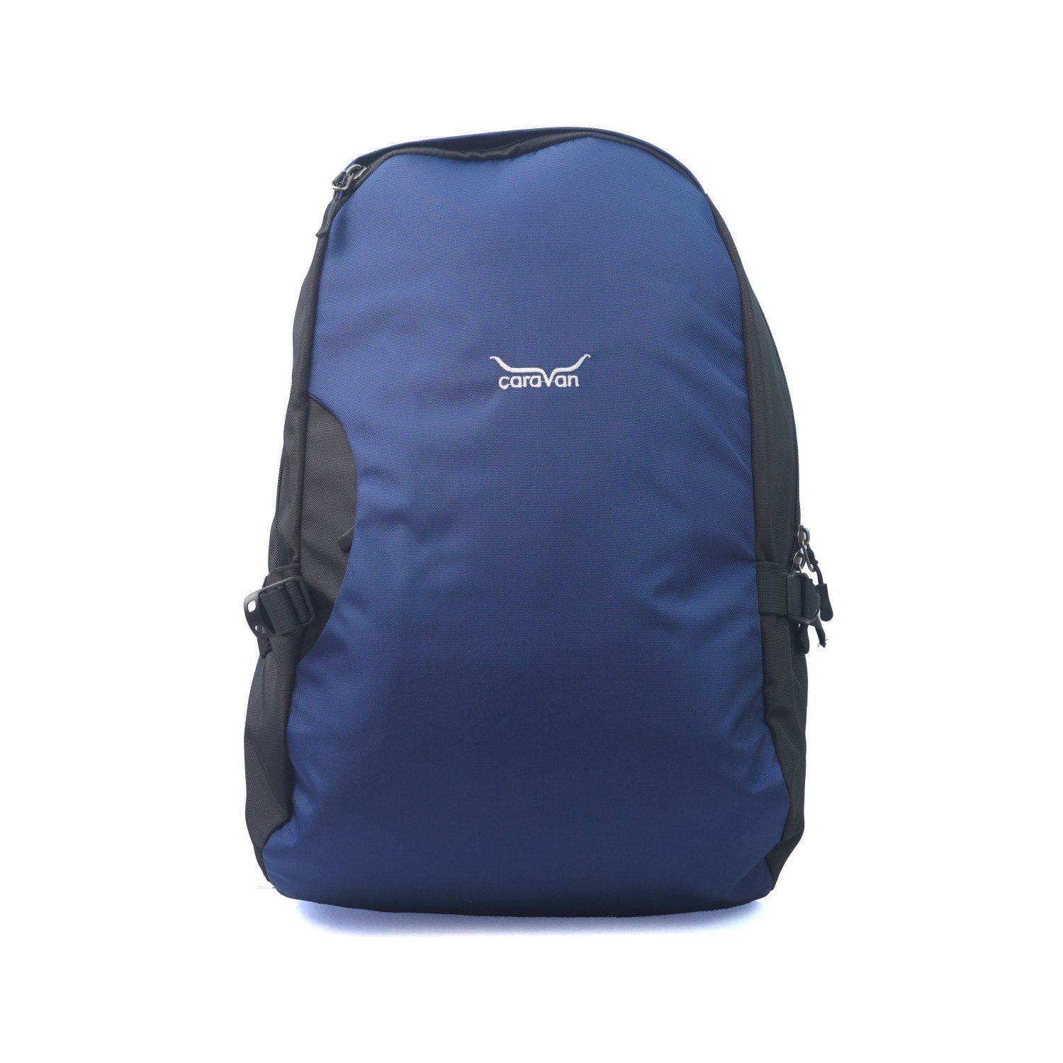 Caravan Multi Compartment Laptop Backpack/ Durable college/School/ Office Multipurpose for Men and Women Model 351 Navy Blue